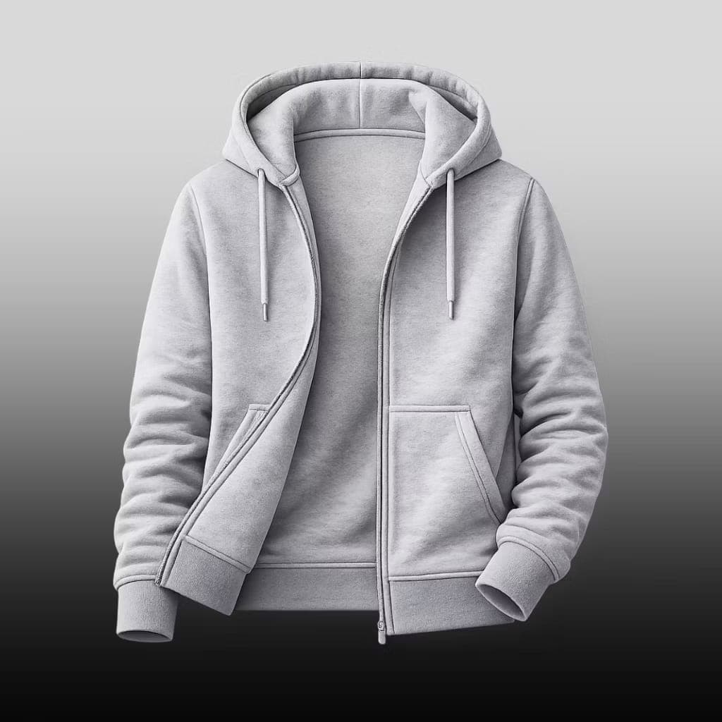 Moletom Canguru com Zíper Masculino e Feminino – Estilo Casual e Streetwear