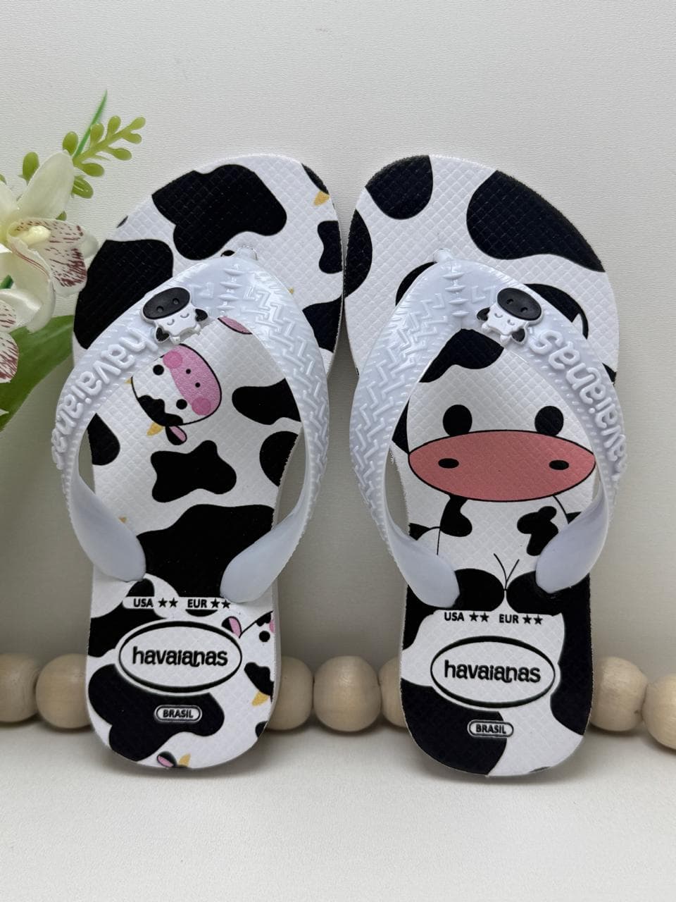 Chinelo Infantil Stitch Lilo E Stitch Menina Havaianas Com Aplique Pins